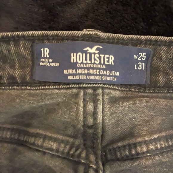 Black Hollister Jeans Ultra High Rise Dad Jean - Picture 4 of 5